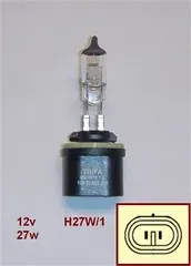 LAMPARA 12V H27 27W BASE RECTA