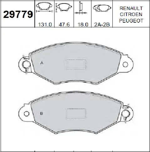 PASTILLAS DEL CITROEN-PEUGEOT (1 R) BREMSI