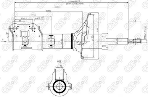AMORTIGUADOR DEL DER HYUNDAI ACCENT 94 (HID) MAND+
