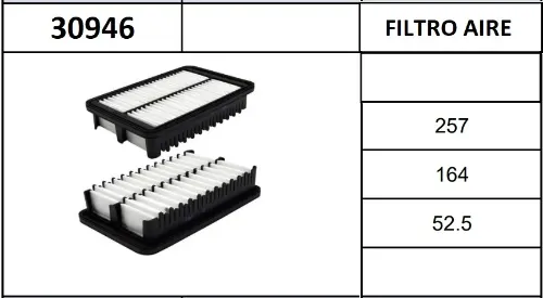 FILTRO AIRE HYUNDAI CRETA 20 (C 24 071)