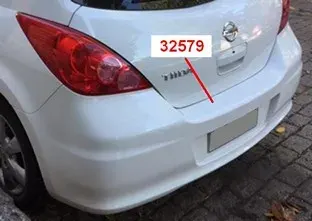 PARAGOLPE TRA NISSAN TIIDA 09 (HATCH) SIN MOLDURA
