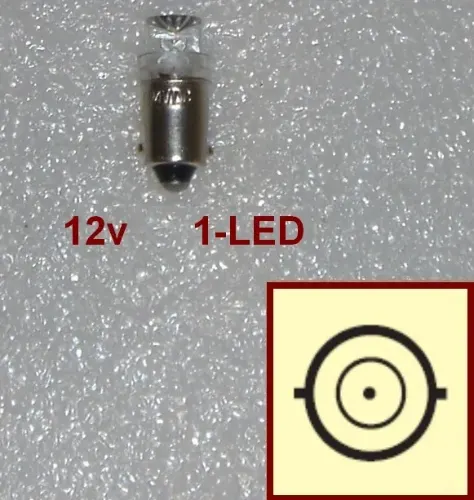 LAMPARA 12V 1 POLO P/PAREJAS 1 LED SUN