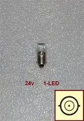 LAMPARA 24V 1 POLO P/PAREJAS 1 LED SUN