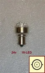 LAMPARA 24V 1 POLO P/PAREJAS 18 LED SUN