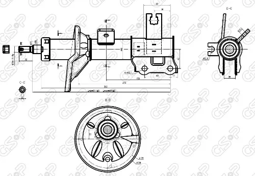 AMORTIGUADOR DEL DER GEELY CK1-2 BREME