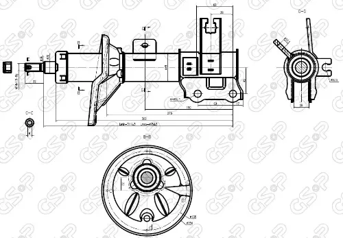 AMORTIGUADOR DEL IZQ GEELY CK1-2 BREME