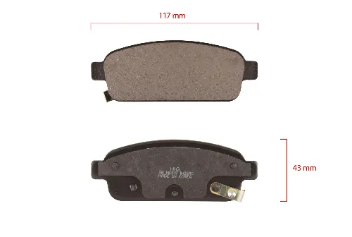 PASTILLAS TRA GM CRUZE 09 – TRACKER 14 BREMSI