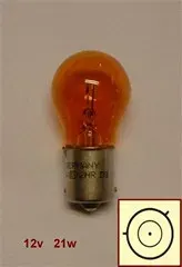 LAMPARA 12V 21W 1 POLO P/PAREJAS AMBAR