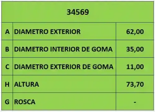 FILTRO ACEITE (CARTUCHO) GM (CH9018)