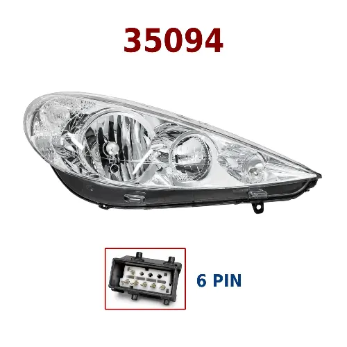 SEMIOPTICA DER PEUGEOT 207 08 BRASIL CRISTAL (MAN)