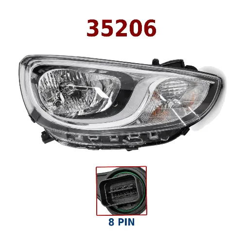 SEMIOPTICA DER HYUNDAI ACCENT 11 ELECTRICA