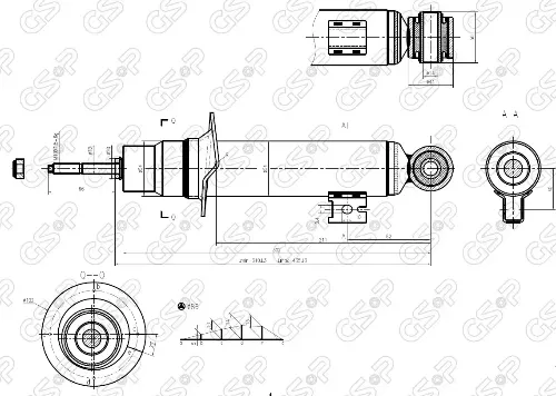 AMORTIGUADOR DEL MITSUBISHI L200 06 BREME