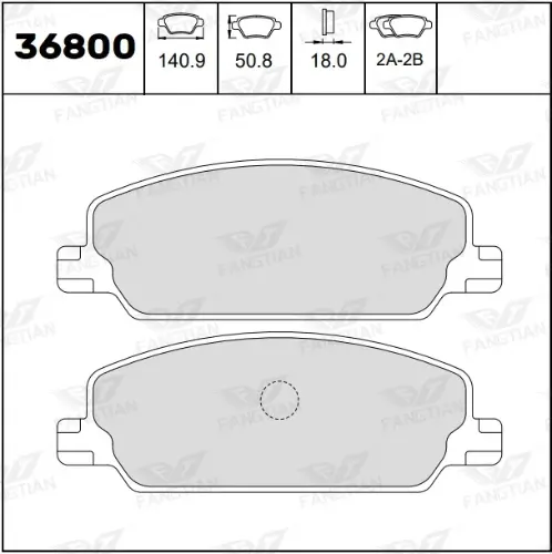 PASTILLAS DEL FIAT PULSE (140.9mm) BREMSI