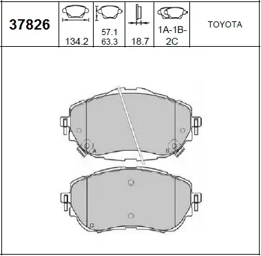 PASTILLAS DEL TOYOTA COROLLA 14 BREMSI