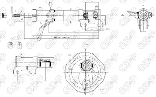AMORTIGUADOR DEL DER KIA CERATO 10 GSP—