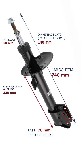 AMORTIGUADOR TRA RENAULT DUSTER 11 (4WD) BREME