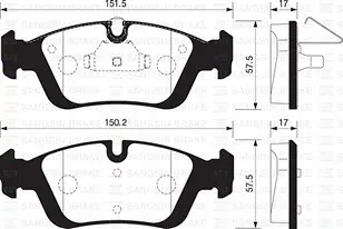 PASTILLAS DEL BMW E36 91 BREMSI