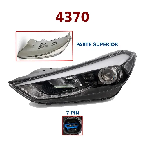 SEMIOPTICA IZQ HYUNDAI TUCSON 2016-2018