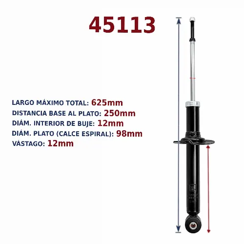 AMORTIGUADOR TRA MITSUBISHI 91-96 (GAS) BREME