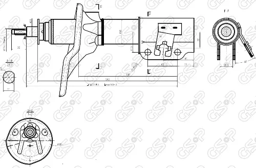 AMORTIGUADOR DEL IZQ MAZDA 323 92 BREME