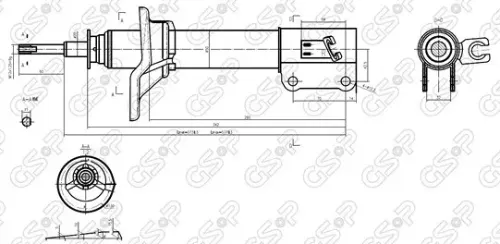 AMORTIGUADOR TRA IZQ MAZDA 323 92 BREME