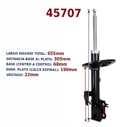 AMORTIGUADOR DEL IZQ BYD S6 BREME