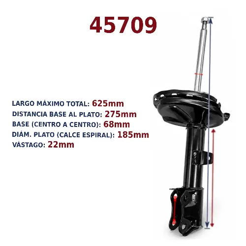 AMORTIGUADOR TRA IZQ BYD S6