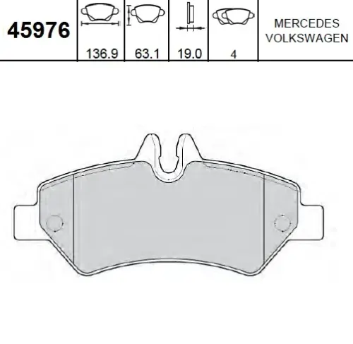 PASTILLAS TRA MB SPRINTER 415 (SISTEMA BOSCH)