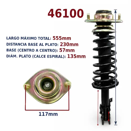 AMORTIGUADOR DEL DER DFSK K01S-K02S-K05S) COMPLETO