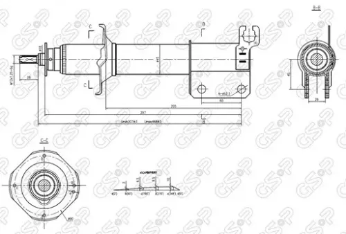 AMORTIGUADOR DEL DER DAIHATSU-LIFAN HID BREME