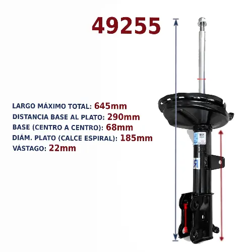 AMORTIGUADOR TRA IZQ BYD E5