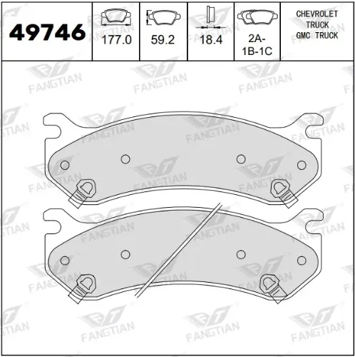 PASTILLAS TRA-DEL GM SILVERADO 21 BREMSI