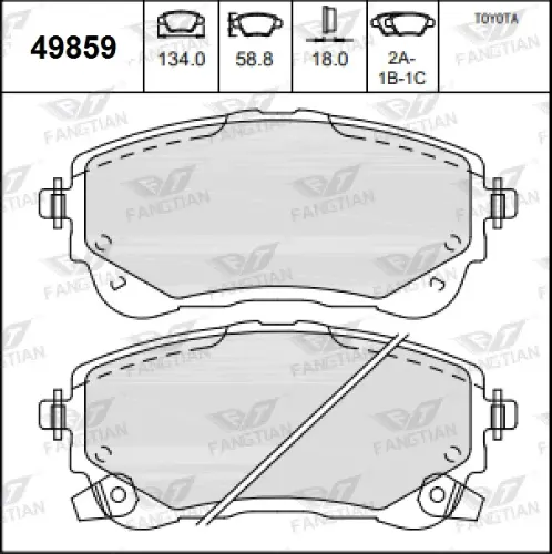 PASTILLAS DEL TOYOTA COROLLA HIBRIDO 20 BREMSI