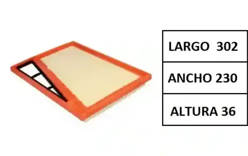 FILTRO AIRE FIAT (C30904) 1.3N