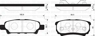 PASTILLAS TRA MITSUBISHI 98 BREMSI