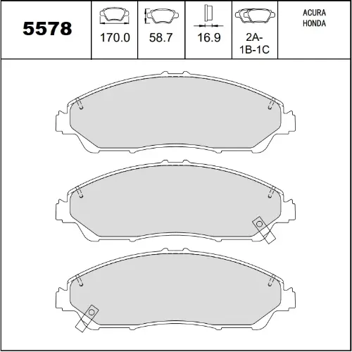 PASTILLAS DEL HONDA RIDGELINE 16 (CERAMICA)