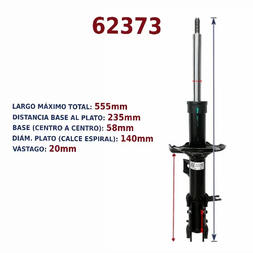 AMORTIGUADOR DEL IZQ GM SPARK EUV ORIGINAL