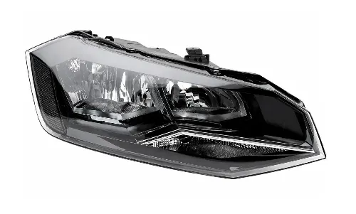 SEMIOPTICA DER VW POLO 18 DEPO MOLDURA CROMADA