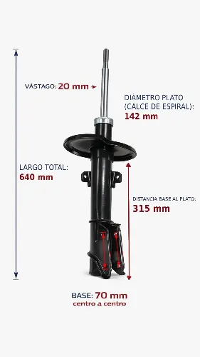 AMORTIGUADOR TRA RENAULT OROCH 16 GAS BREME