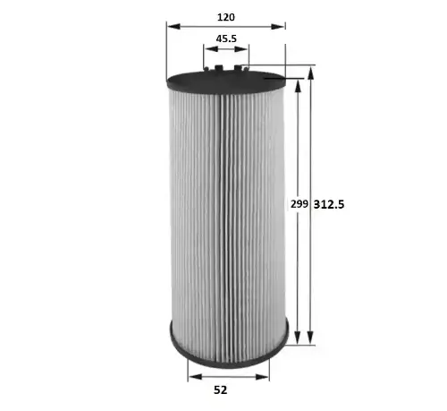 FILTRO ACEITE (CARTUCHO) MB (LF3829)