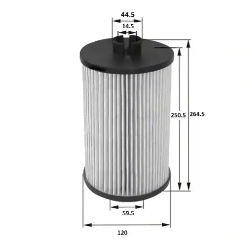 FILTRO ACEITE (CARTUCHO) MB (LF16046)
