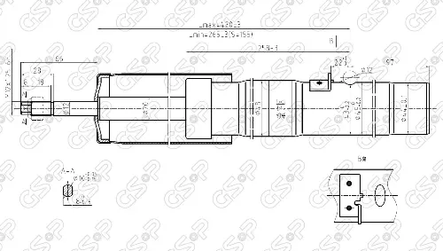 AMORTIGUADOR TRA SUBARU J12 4WD-SWIFT 92 CORVEN+