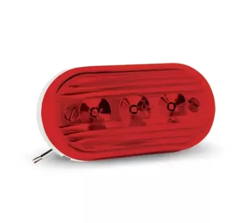 FAROL LATERAL UNIVERSAL CARRETA BIVOLT ROJO C/CAB